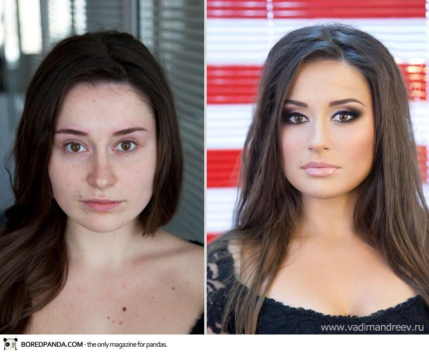 Stunning Before and After Makeup Photos by Vadim Andreev
