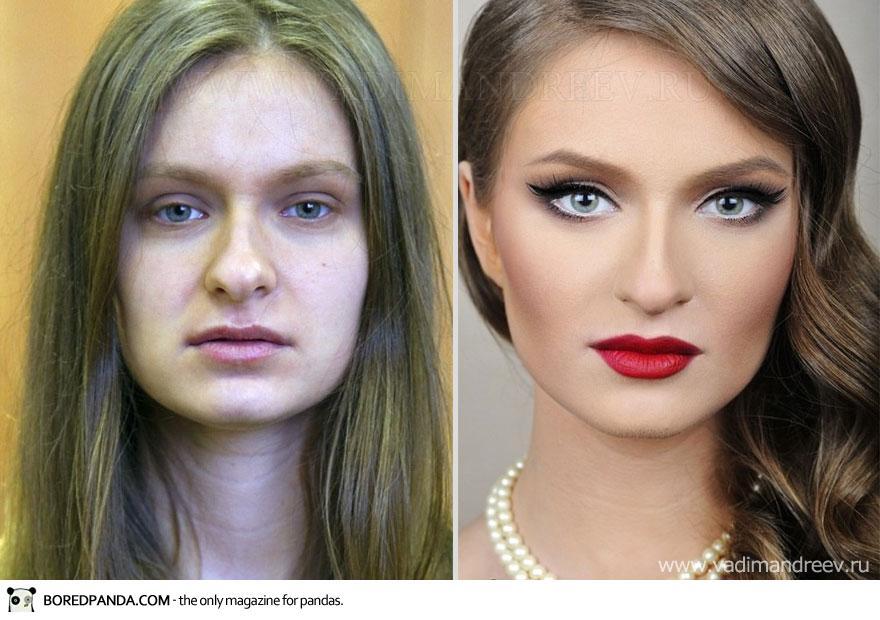 Stunning Before and After Makeup Photos by Vadim Andreev