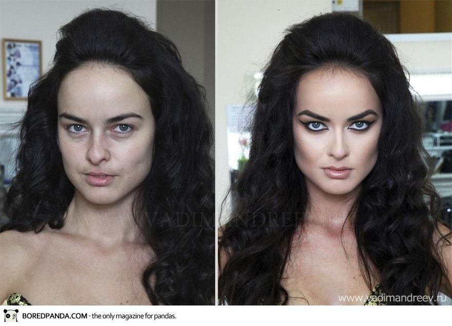 Stunning Before and After Makeup Photos by Vadim Andreev