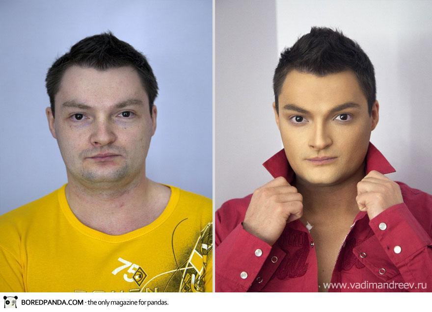 Stunning Before and After Makeup Photos by Vadim Andreev