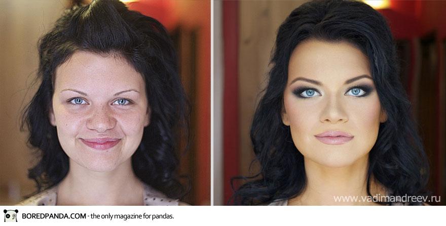 Stunning Before and After Makeup Photos by Vadim Andreev