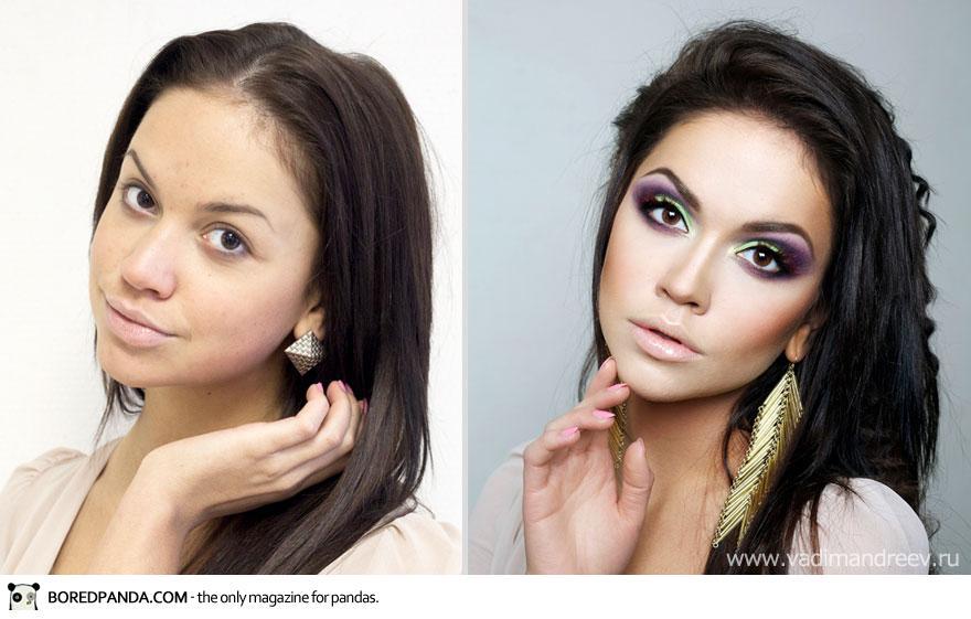 Stunning Before and After Makeup Photos by Vadim Andreev