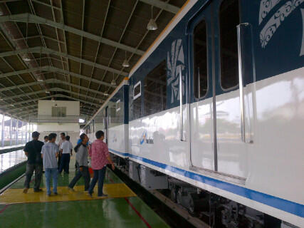 Penampakan Kereta Bandara Kualanamu kiriman Korea nih gan