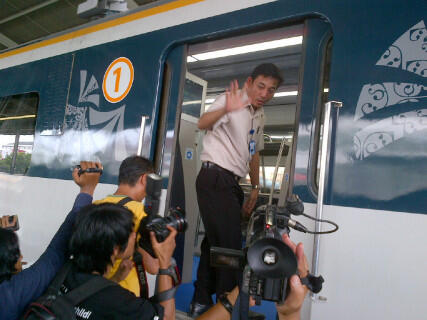 Penampakan Kereta Bandara Kualanamu kiriman Korea nih gan