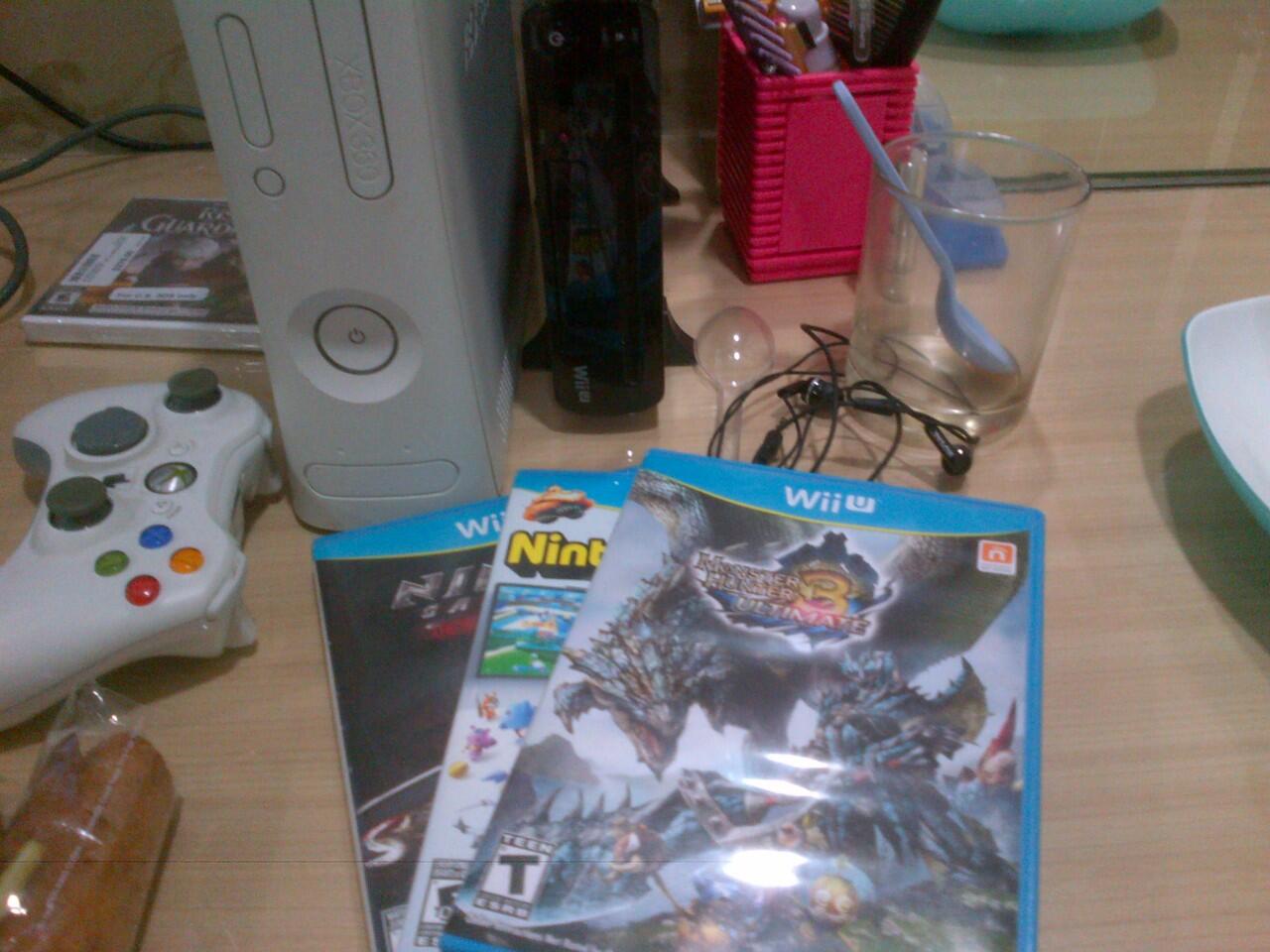 WII U + 3 kaset wii u