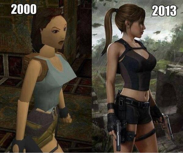 Perbedaan Lara Croft 2000 dengan Lara Croft 2013