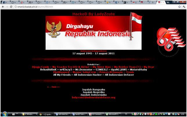 KUMPULAN TAMPILAN DEFACE HACKER INDONESIA