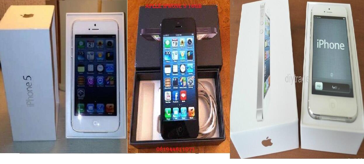 New jual apple iphone:5 16gb baru msh kemasan tersegel gsm.100% asli original