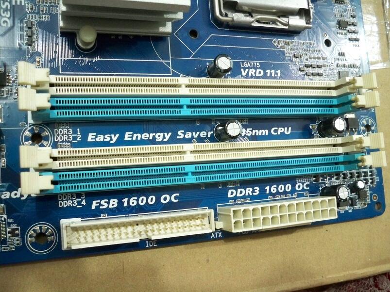 Terjual "LANGKA" Mobo Gigabyte LGA 775 DDR3 4 slot memory + Core2Duo