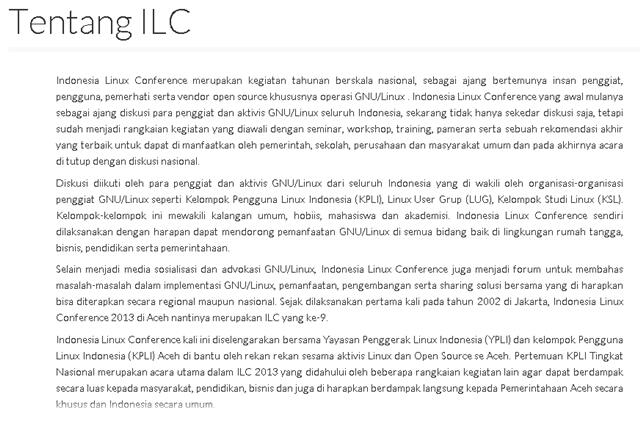  ~๑ஜ۞★ஜ๑ Indonesia Linux Conference 2013 ~๑ஜ★۞ஜ๑~