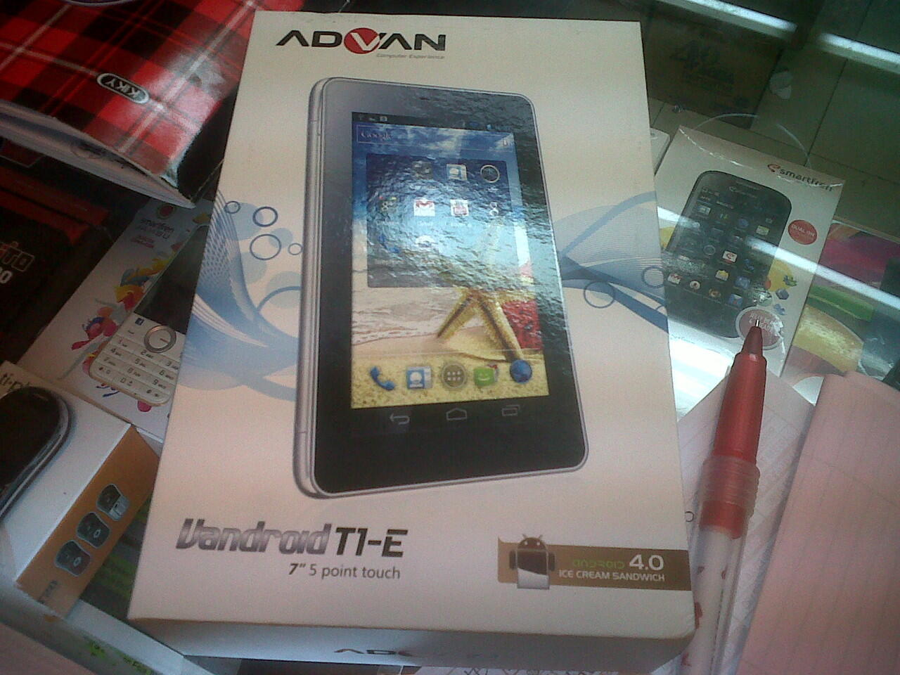 JUAL TABLET ANDROID ADVAN T1E - 3G+CALL+SMS+TV TUNNER - BNIB