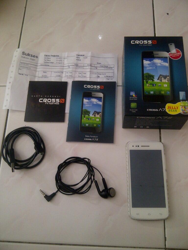 cross a7s pakai sebulan mulus 99% fullset original