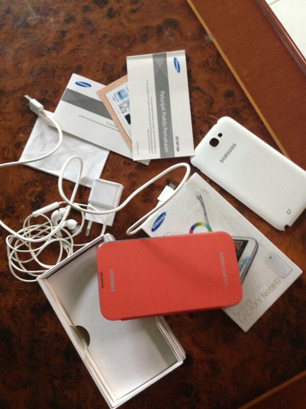 JUAL samsung note 2 white bandung mulus muraaaahh