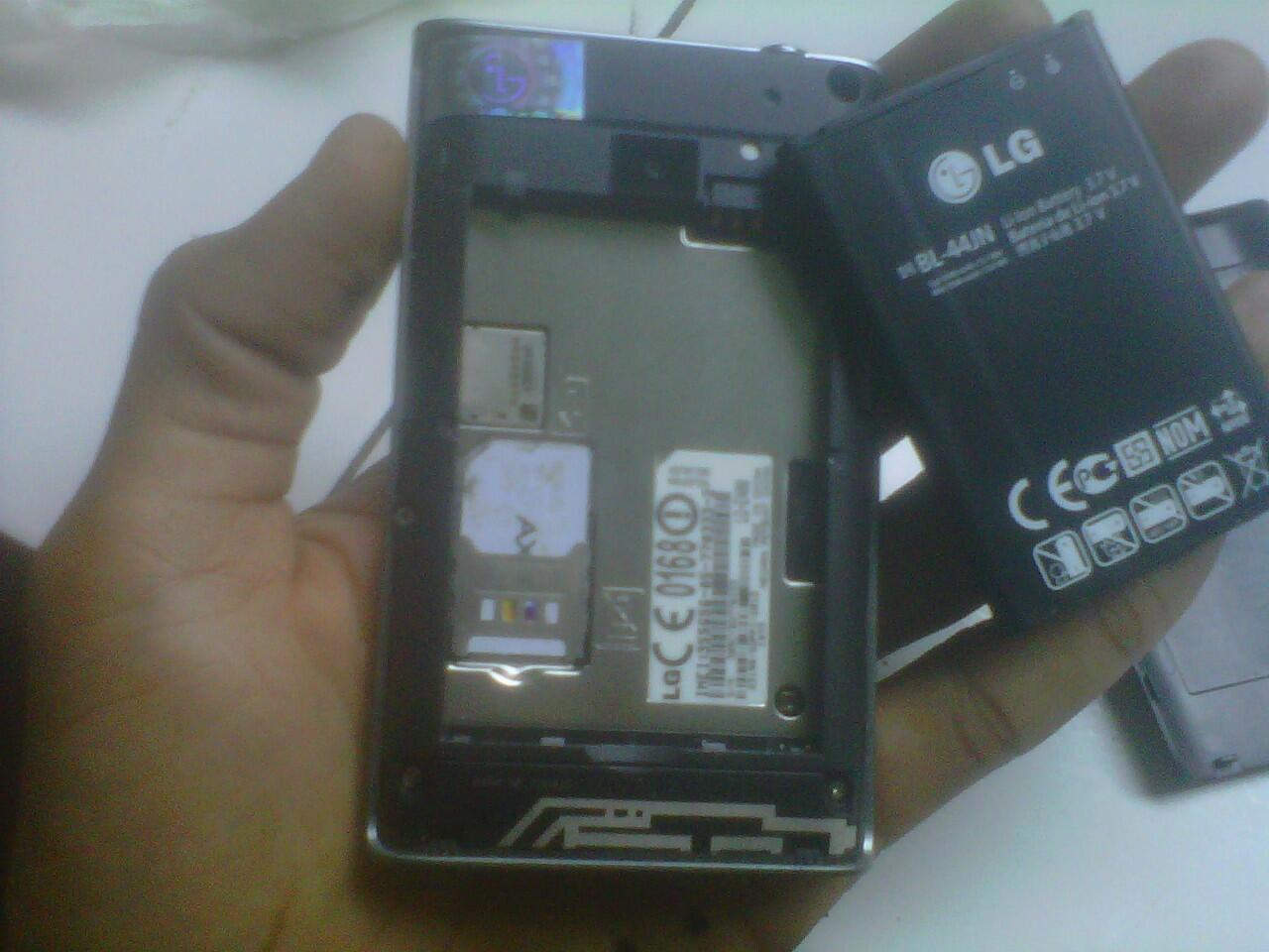 LG L3 / E400 Hitam Second Mulus lengkap like new (surabaya)