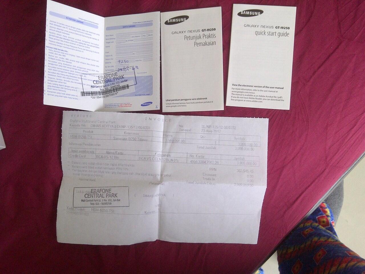 WTS Samsung Galaxy Nexus I9250 Second!!!