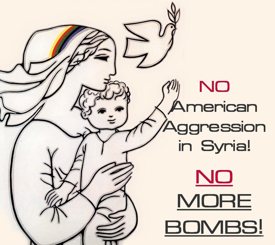 Say &quot;NO WAR IN SYRIA&quot;