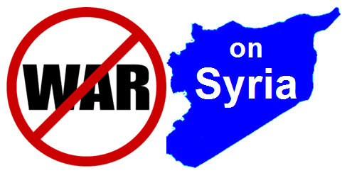 Say "NO WAR IN SYRIA"