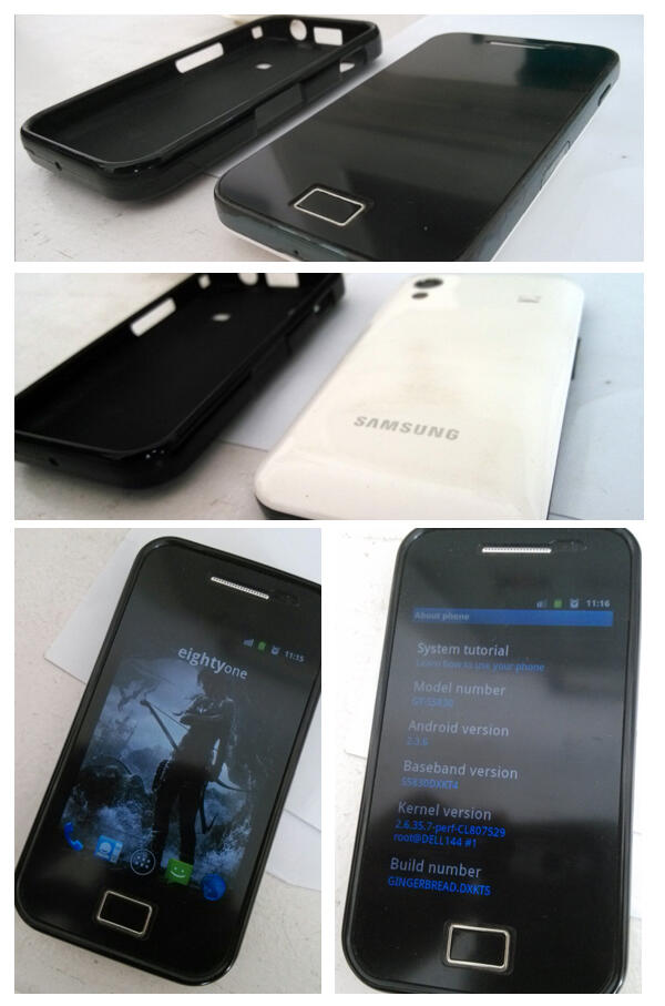 Jual Santai Samsung Galaxy Ace + Silikon 900rb. COD Cibubur