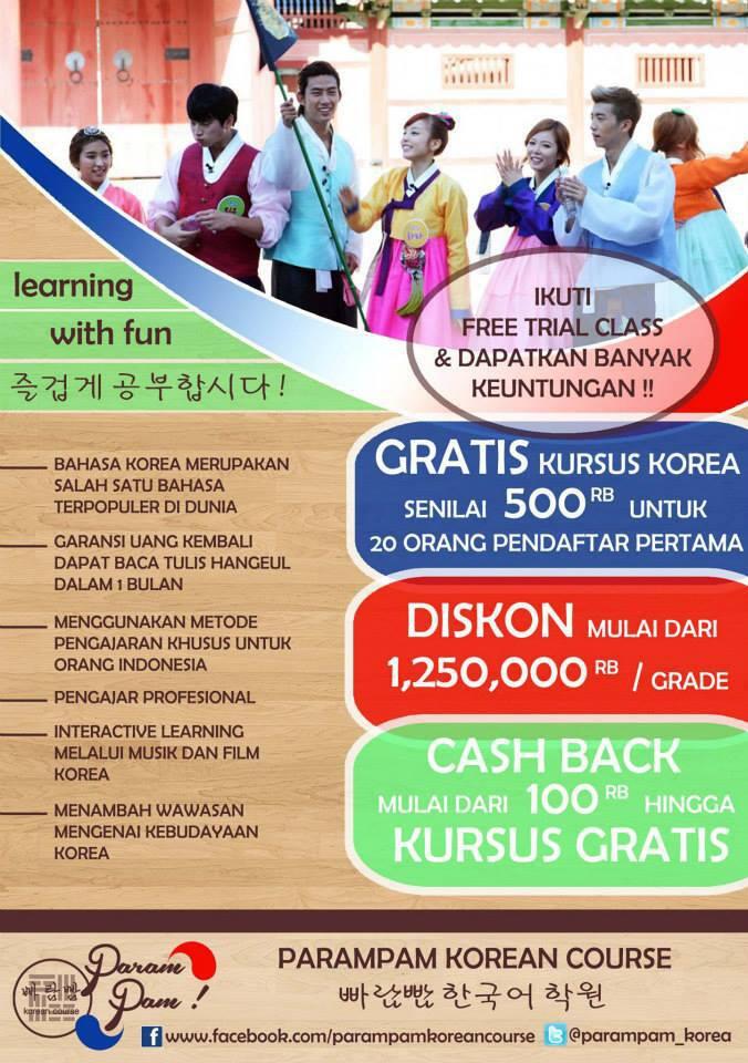 &#91;nanya info&#93; les bahasa korea jakarta