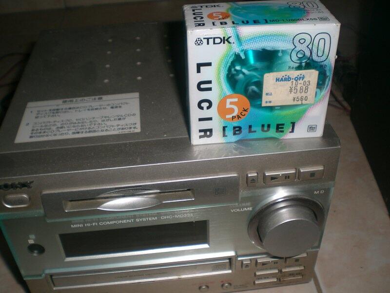 Jual Murah Sony Mini Hi-Fi MD CD Player asli built up dari Jepang