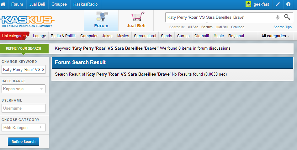 Katy Perry 'Roar' VS Sara Bareilles 'Brave'