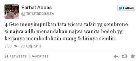Seleb Korban Kicauan Farhat Abbas di Twitter