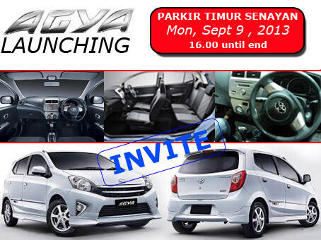 TOYOTA AGYA , Pesan sebelum HABIS. Dapatkan undangan launchingnya