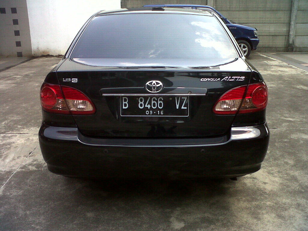 Toyota Altis G manual tahun 2006 hitam metalik