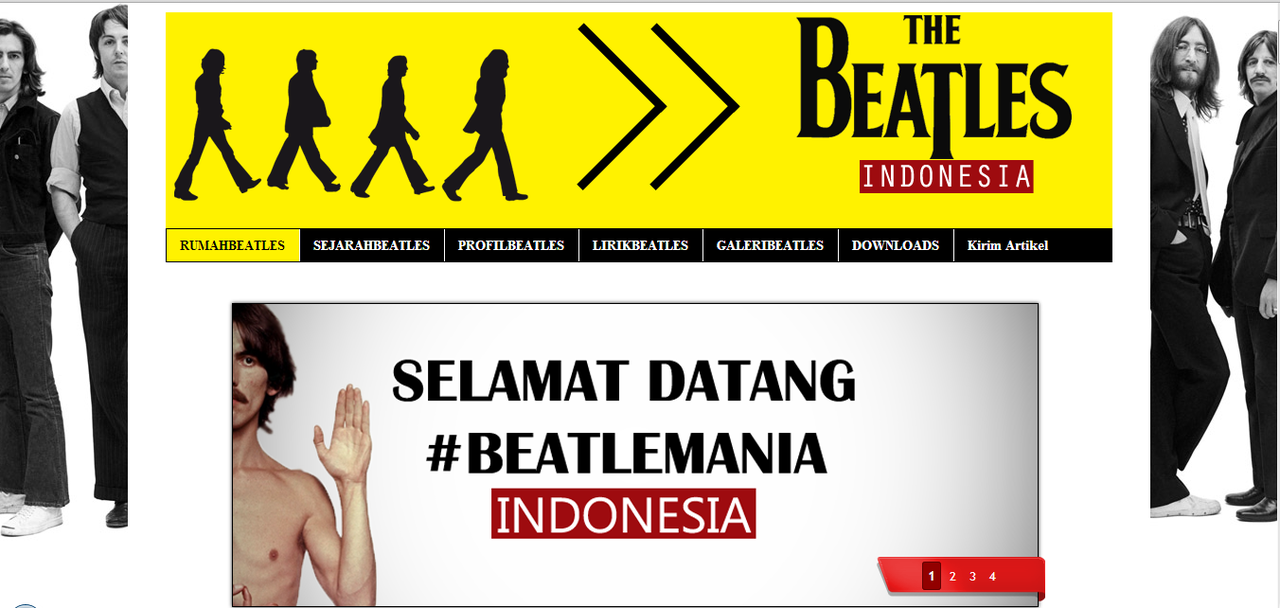 Blognya The Beatles Indonesia nih. &#91;Beatle Mania wajib masuk&#93;