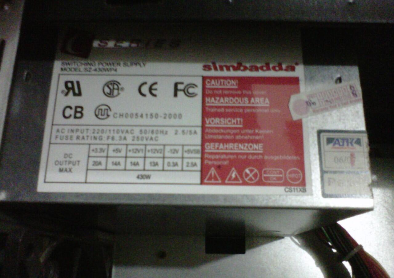 JUAL CASE PC SIMBADDA + PSU (2ND)