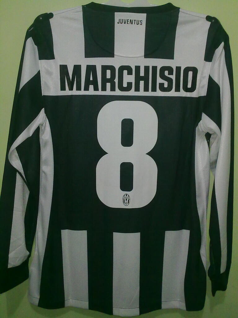 Jersey Grade Ori Juventus Home 2012/2013 #8 Marchisio Longsleeve Player Issue