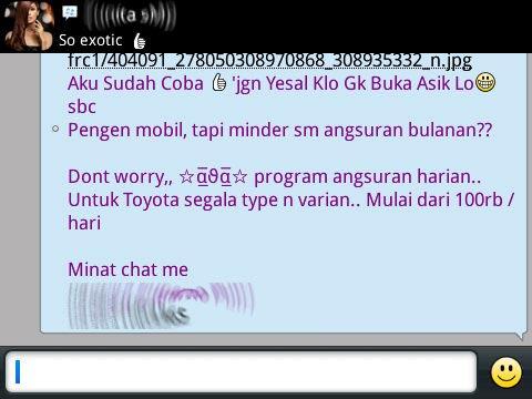 Broadcast Messenger dari sales Mobil Toy***, bikin mikir &#91;ambil kalkulator&#93;