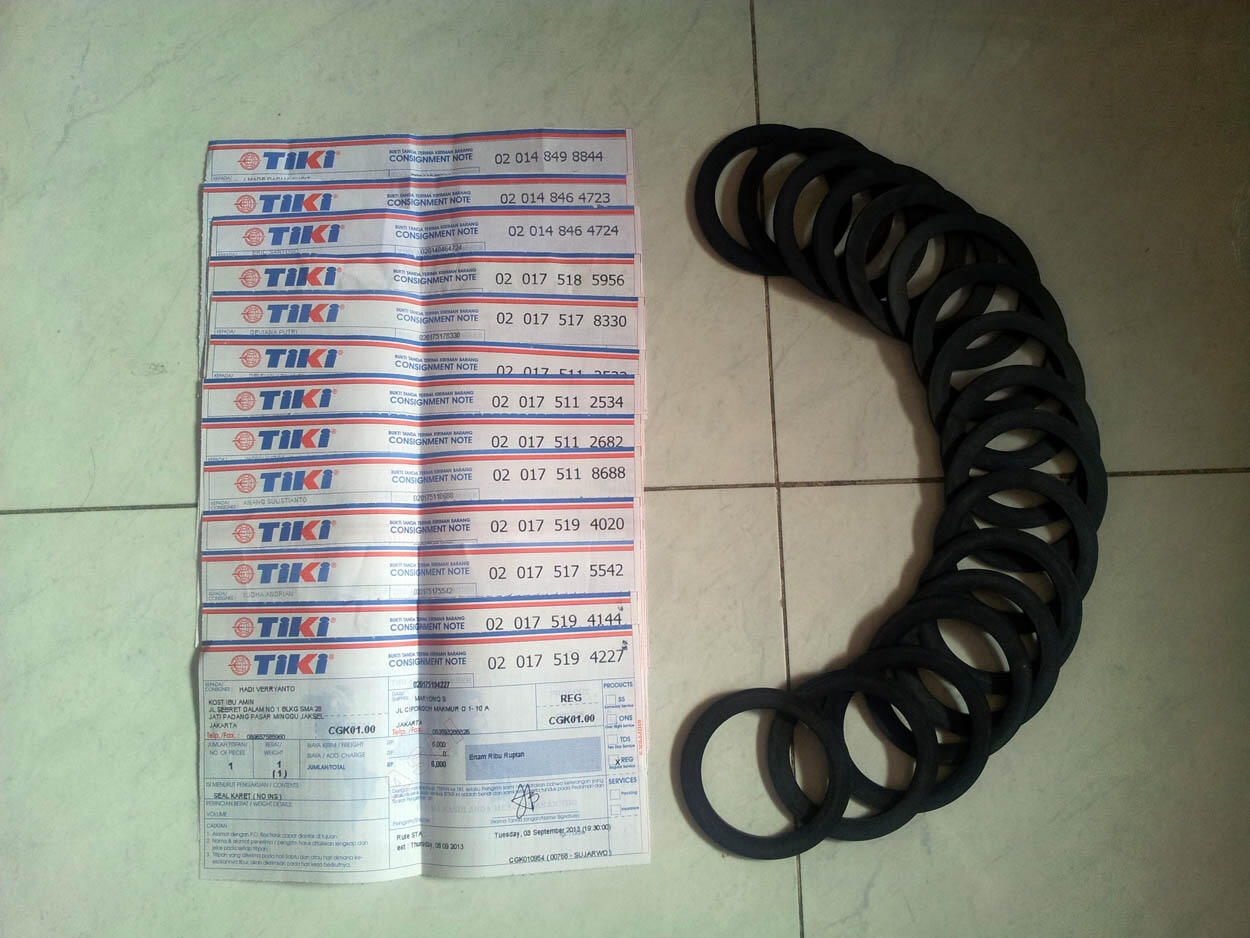 Terjual Seal karet tangki  mencegah rembes  air utk motor  