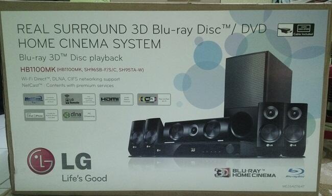Dijual Home Theater / Cinema - LG HB1100MK - 3D Blu-ray - Wifi - DLNA - Baru - Murah