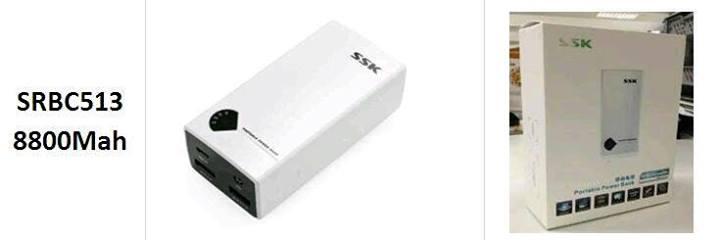 Powerbank SSK 7500mAh dan 8800mAh Supplier, Grosir, dan Ecer