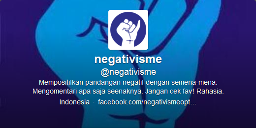 Sang Admin @negativisme, Selebtwit yang &quot;Cerdas&quot; &amp; agak provokatif