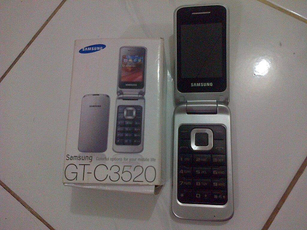 (JUAL) Samsung flip GT-C3520 Metallic Silver