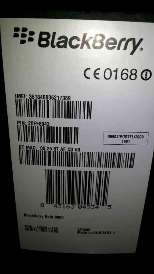 JUAL BLACKBERRY BOLD 9000 MURAH (SURABAYA)