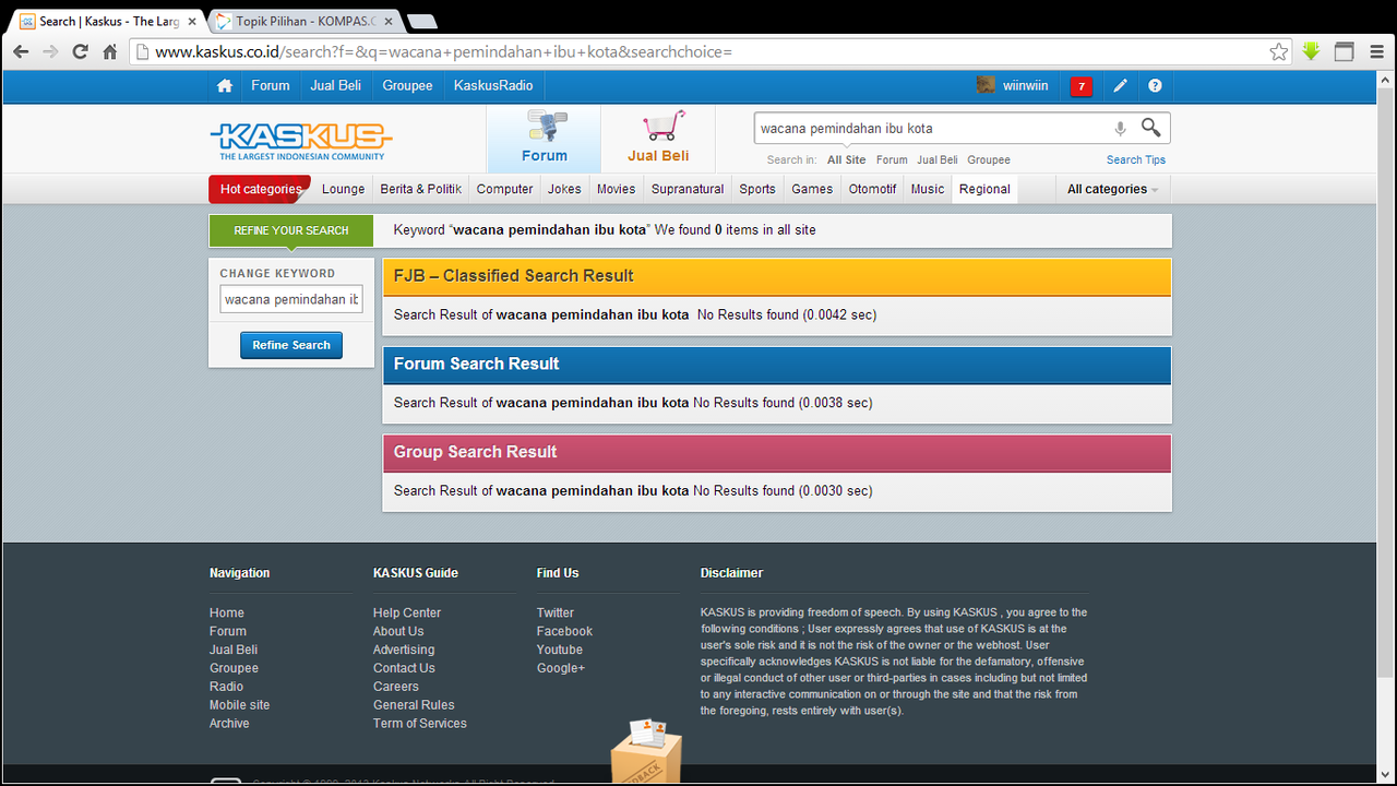 Wacana Pemindahan Ibu kota