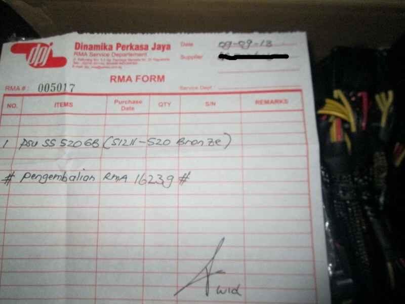 PSU SEASONIC S12II520GB 520 watt belum kena strom