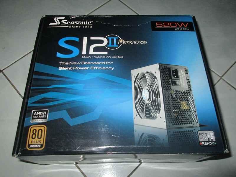 PSU SEASONIC S12II520GB 520 watt belum kena strom