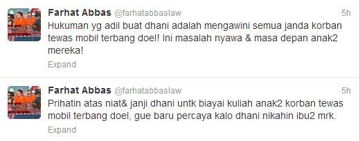 status twitter farhat ga pny hati