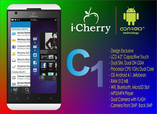 i-Cherry C1 Android Jelly Bean Dual Core Super Murah