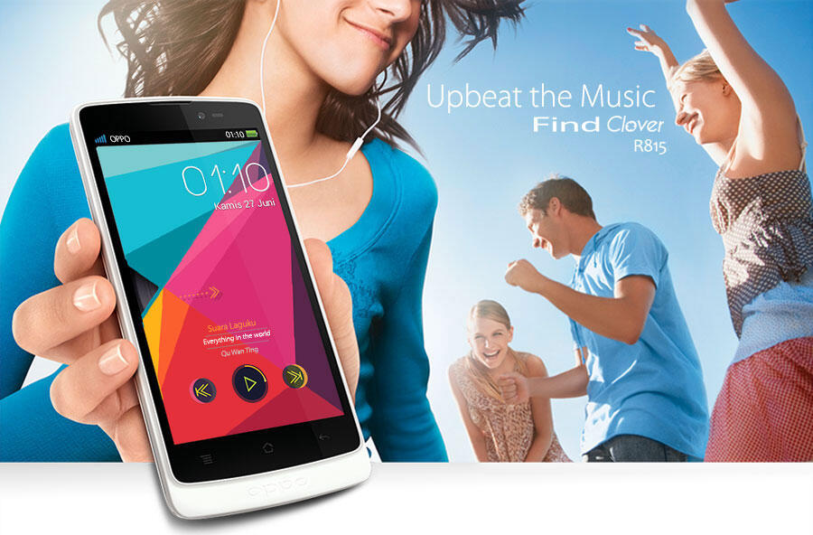 &#91;Official Lounge&#93; Oppo Find Clover R815 - Upbeat The Music