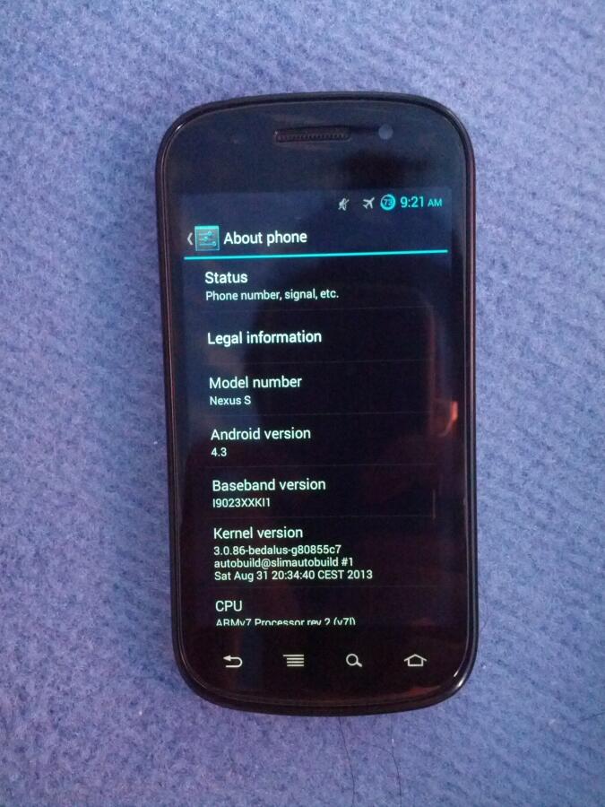 Jual Samsung Nexus S i9023 White, HP Google, sudah android 4.3