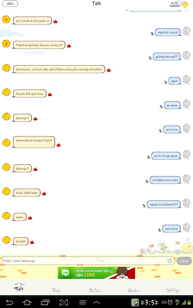 Screen Capture Chat Ane dengan Simi.(Simi ternyata KASKUSER GAN)