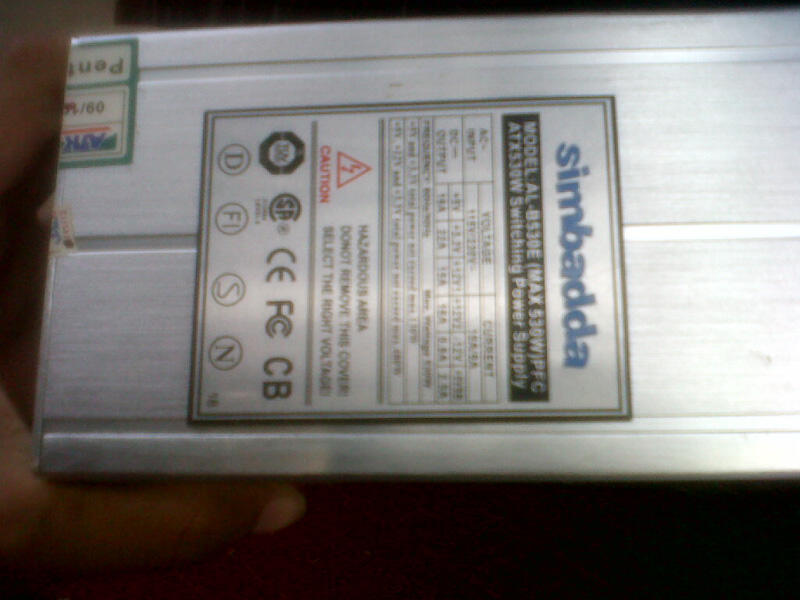 Psu Simbadda 530w Pure (bekasi)
