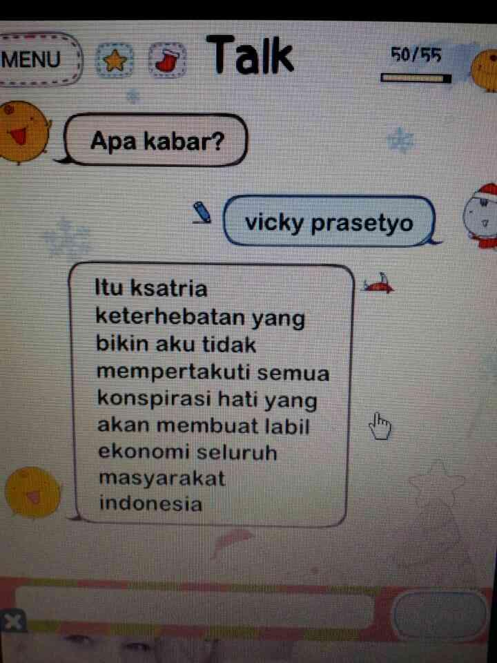 simsimi juga tau Vicky Prasetyo loh gan