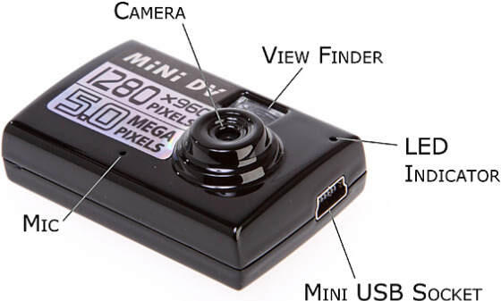 Super Mini Digital Camera Video Recorder HD 5MP