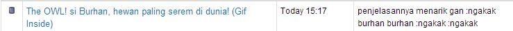 The OWL! si Burhan, hewan paling serem di dunia! (Gif Inside)